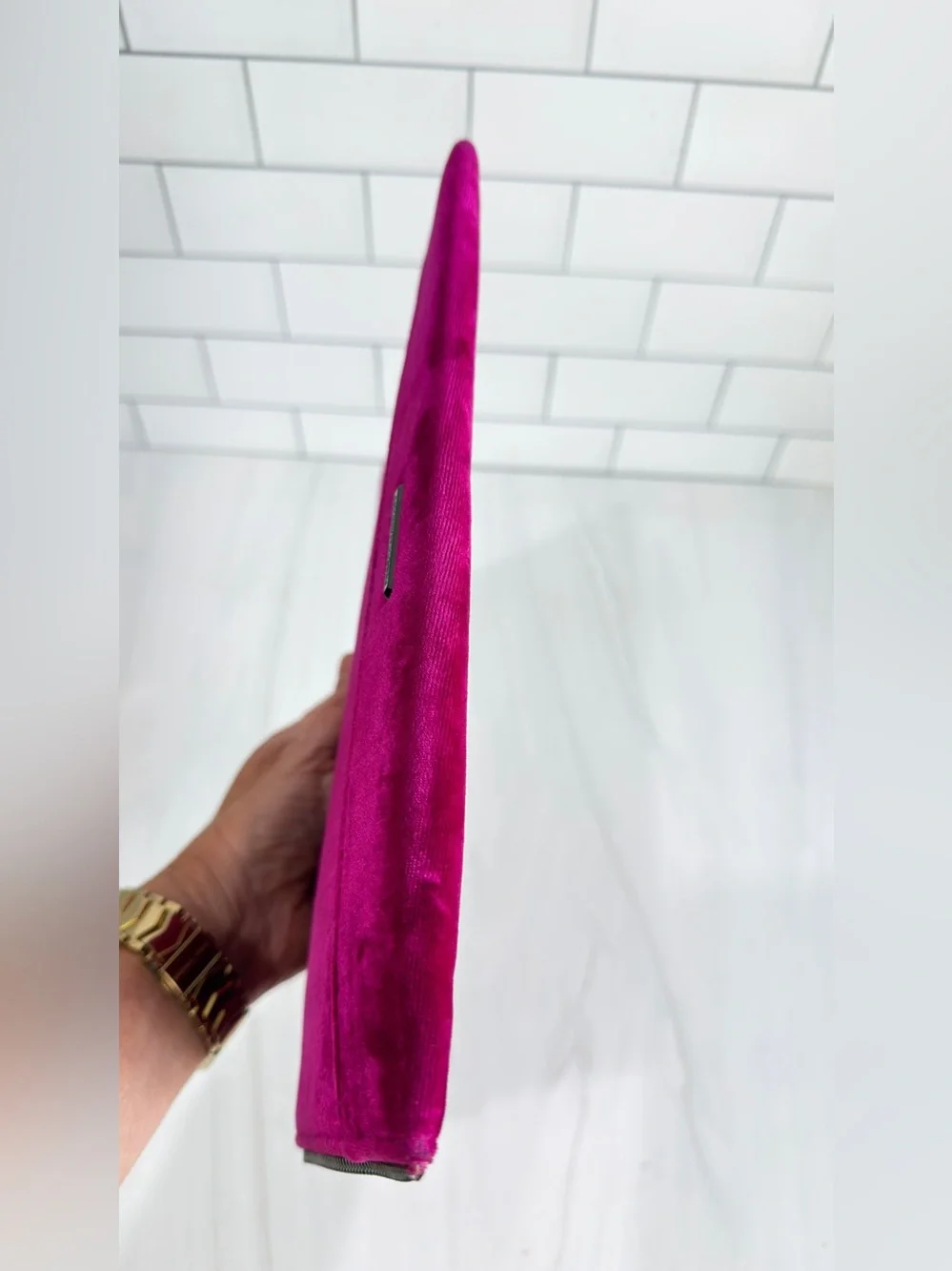 REBECCA MINKOFF LEO CLUTCH FUSCHIA TRENDY COCKTAIL FORMAL CHIC HOT PINK